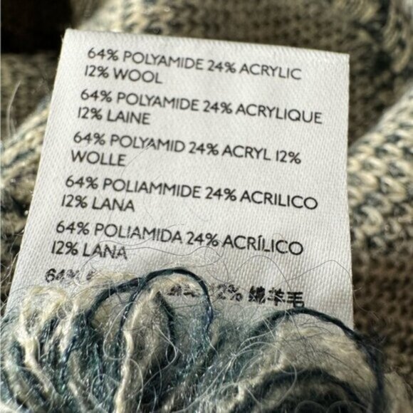 Anthropologie Distressed Floral Sweater Vneck Vest Size Large - Picture 15 of 16